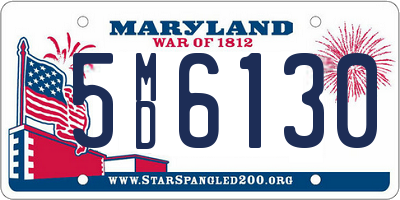 MD license plate 5MD6130