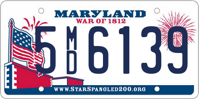 MD license plate 5MD6139