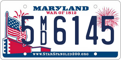 MD license plate 5MD6145