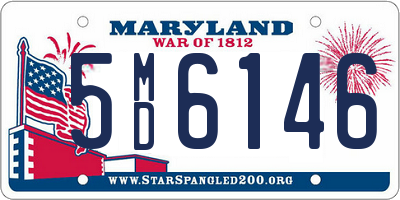 MD license plate 5MD6146