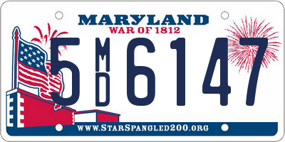 MD license plate 5MD6147