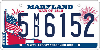 MD license plate 5MD6152