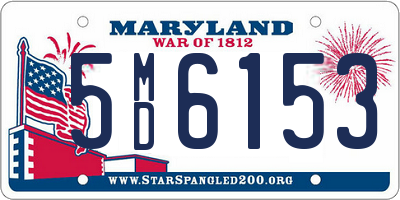 MD license plate 5MD6153