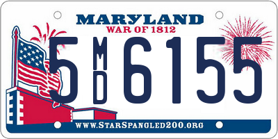 MD license plate 5MD6155