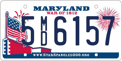 MD license plate 5MD6157