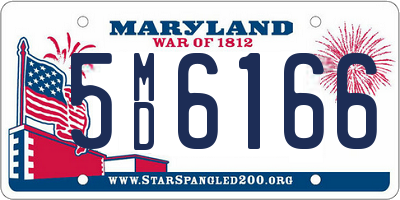 MD license plate 5MD6166