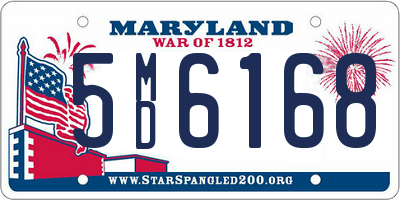 MD license plate 5MD6168