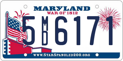 MD license plate 5MD6171