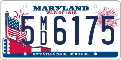 MD license plate 5MD6175