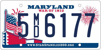 MD license plate 5MD6177