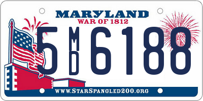 MD license plate 5MD6188