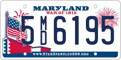 MD license plate 5MD6195