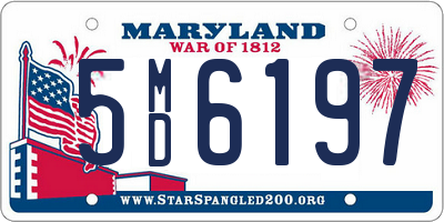 MD license plate 5MD6197