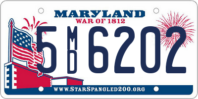 MD license plate 5MD6202