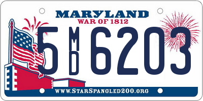 MD license plate 5MD6203