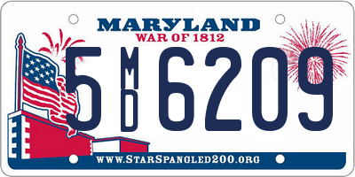 MD license plate 5MD6209