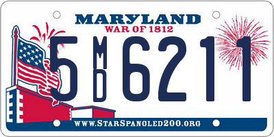 MD license plate 5MD6211