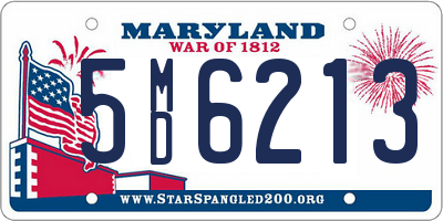 MD license plate 5MD6213