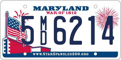 MD license plate 5MD6214