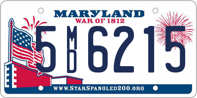 MD license plate 5MD6215