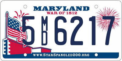 MD license plate 5MD6217