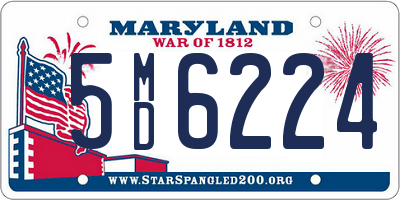 MD license plate 5MD6224