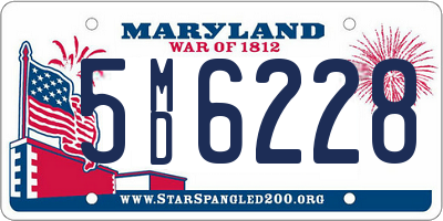 MD license plate 5MD6228