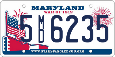 MD license plate 5MD6235