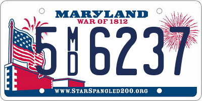 MD license plate 5MD6237