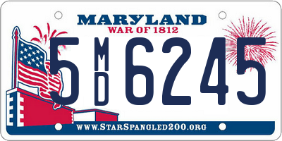 MD license plate 5MD6245