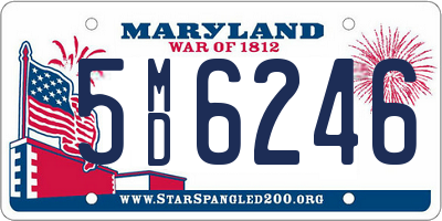 MD license plate 5MD6246