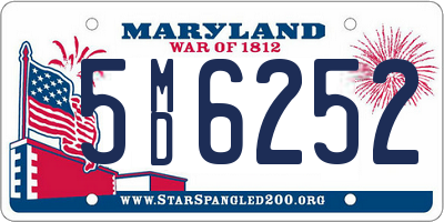 MD license plate 5MD6252