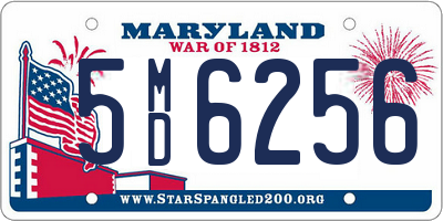 MD license plate 5MD6256