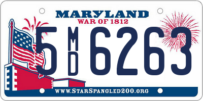 MD license plate 5MD6263