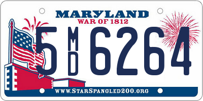 MD license plate 5MD6264