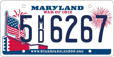 MD license plate 5MD6267