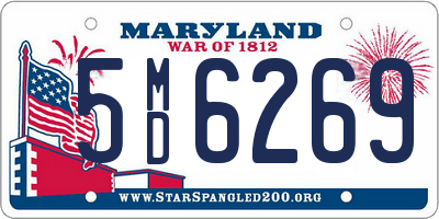 MD license plate 5MD6269