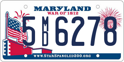 MD license plate 5MD6278