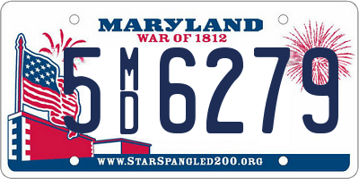 MD license plate 5MD6279