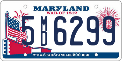 MD license plate 5MD6299