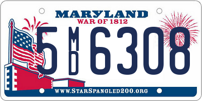 MD license plate 5MD6308