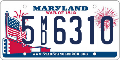 MD license plate 5MD6310