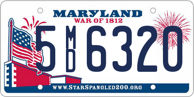 MD license plate 5MD6320