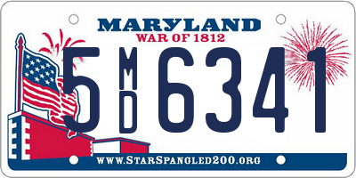 MD license plate 5MD6341