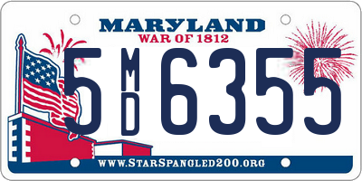 MD license plate 5MD6355