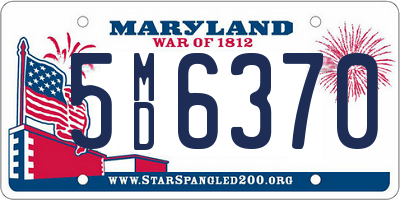 MD license plate 5MD6370