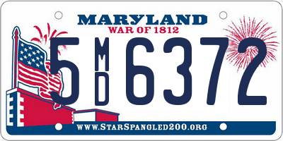 MD license plate 5MD6372