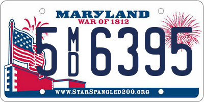 MD license plate 5MD6395