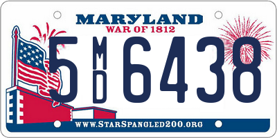 MD license plate 5MD6438