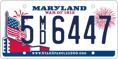 MD license plate 5MD6447